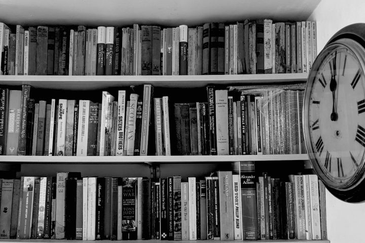 A bookshelf in serious need of a content audit