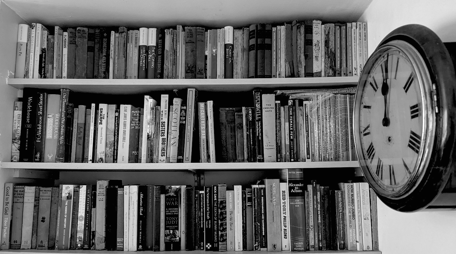 A bookshelf in serious need of a content audit