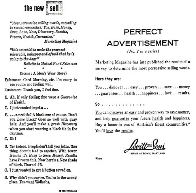 Persuasive words advertisements